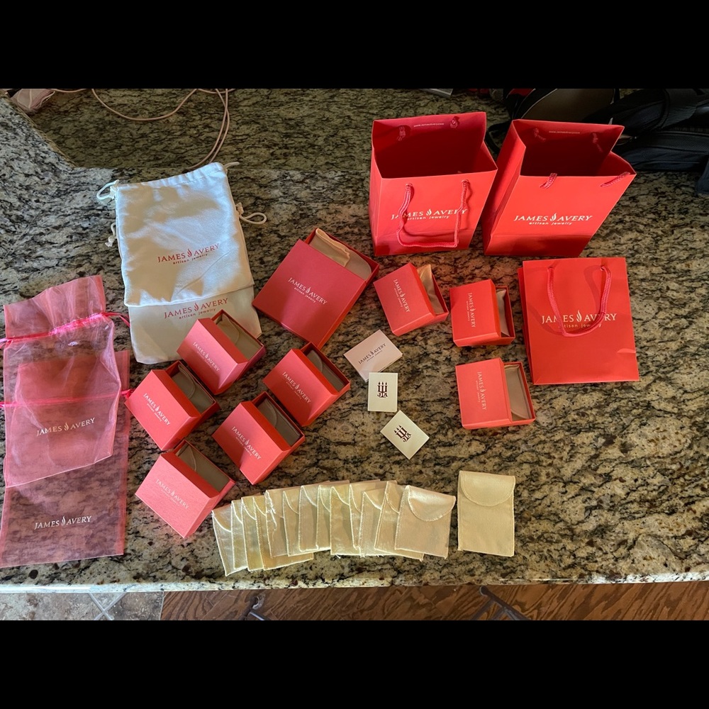 James Avery Lot:  gift bags, boxes, and cards
